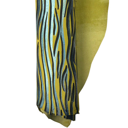 Yellow Suede Lambskin Print 0.9-1mm/2.25-2.5oz YELLOW ZEBRA 1545