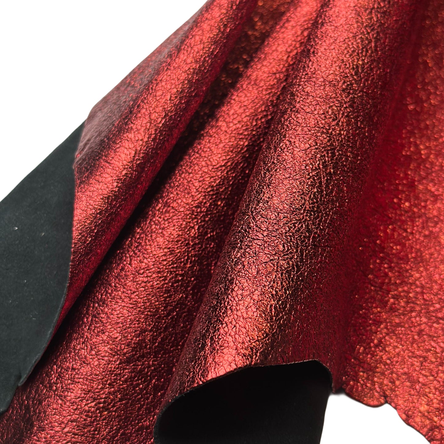 Metallic Red Lambskin Leather 1.2mm//3oz Red Metallic 1651