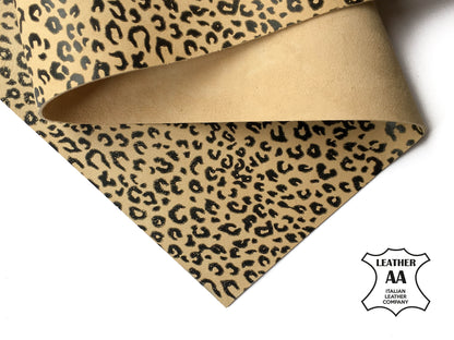 Cheetah Spot Lambskin Sheets 1.75oz/0.7mm / ICED COFFEE 696