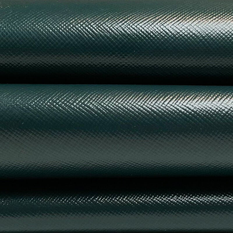 Dark Green Lambskin Leather 0.7mm/1.75oz / SAFFIANO 1080