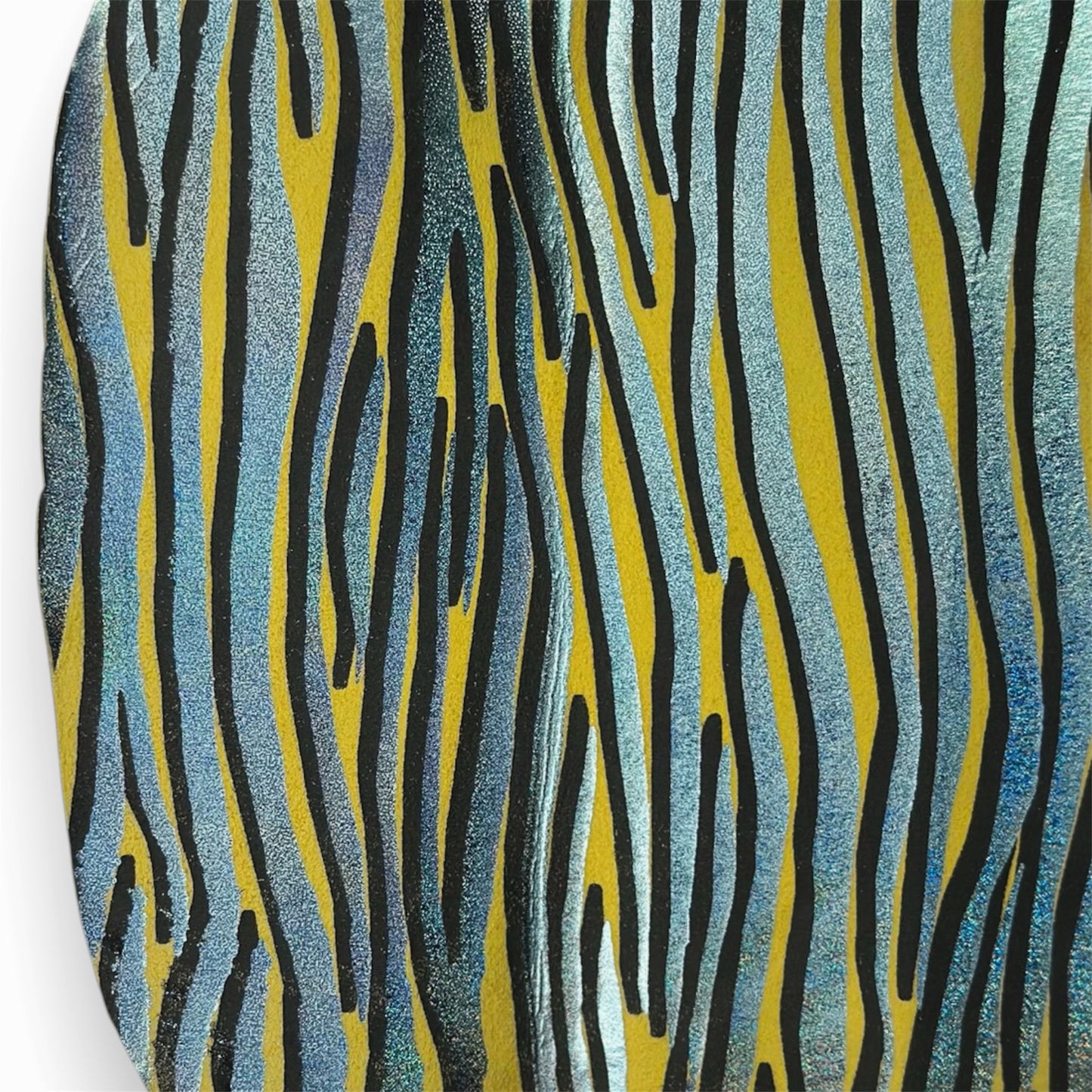 Yellow Suede Lambskin Print 0.9-1mm/2.25-2.5oz YELLOW ZEBRA 1545