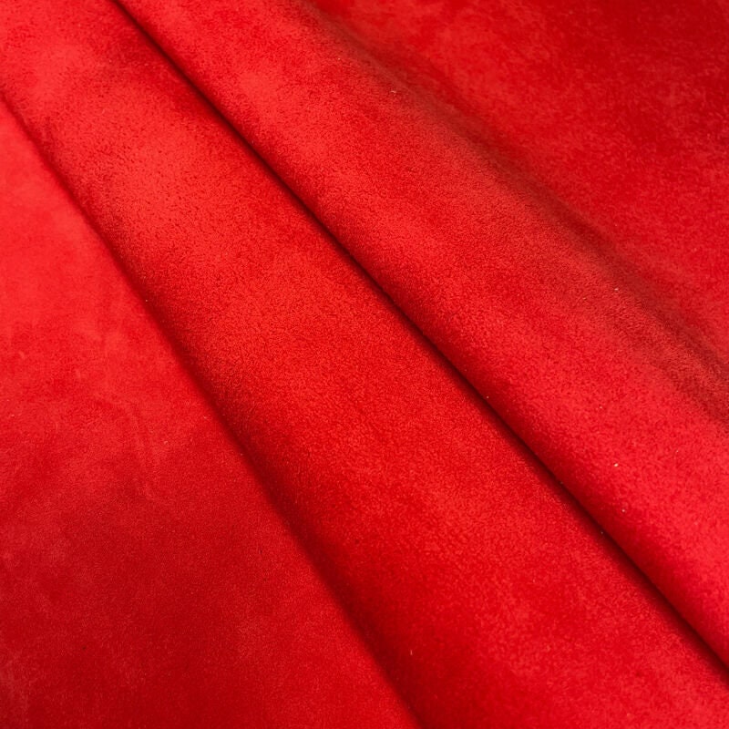 Bright Red Suede Lambskin 0.9mm/2.25oz / MOLTEN LAVA 1229