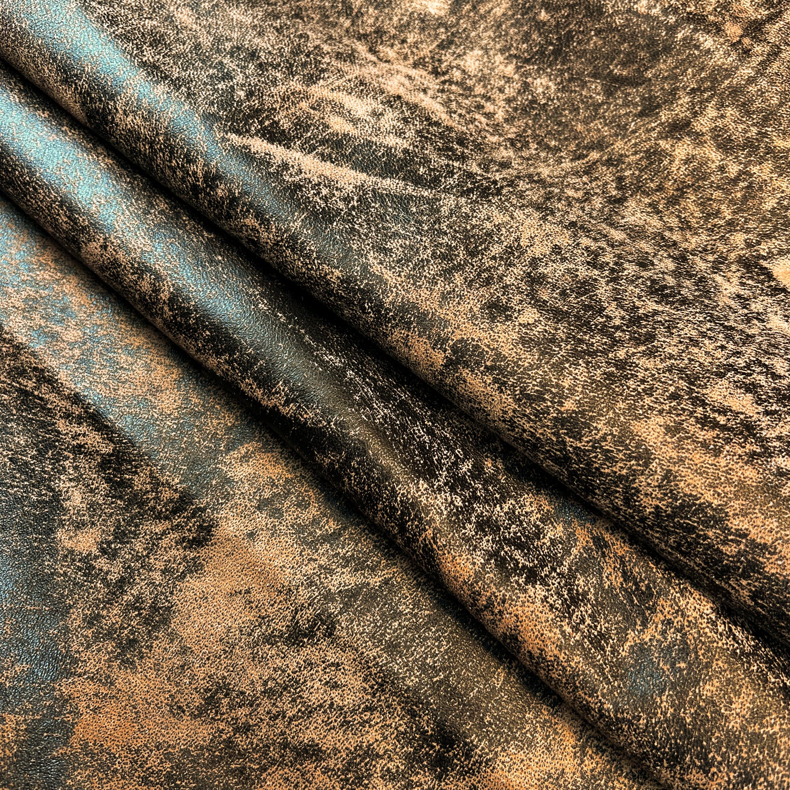Brown Vintage Lambskin With Unique Print 0.7mm/1.75oz WORN BROWN 1464