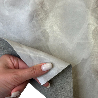 Gray Marble Print Calf Leather Sheets 1.6mm//4oz Marmor 1667