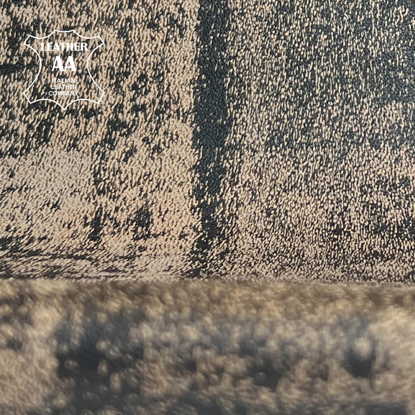 Taupe Black Lambskin With Vintage Print  0.6-0.7mm/1.5-1.75oz TAUPE VINTAGE 1475