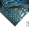 Teal Lambskin Sheets With Print 0.7mm/1.75oz / TEAL SNAKE 1021