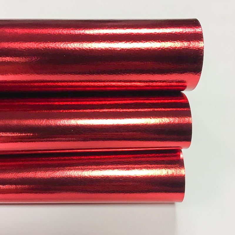 Red Metallic Lambskin Sheets 2oz/0.8mm / RUBY RED