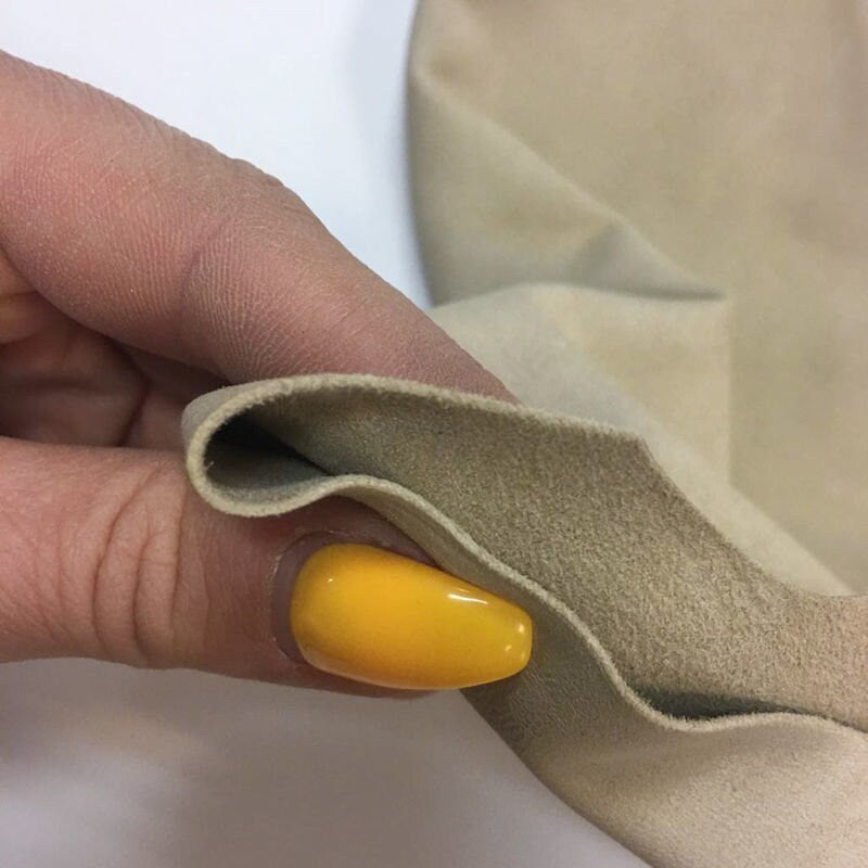 Nude Beige Suede Lambskin Leather 1.5oz//0.5mm NOUGAT 753